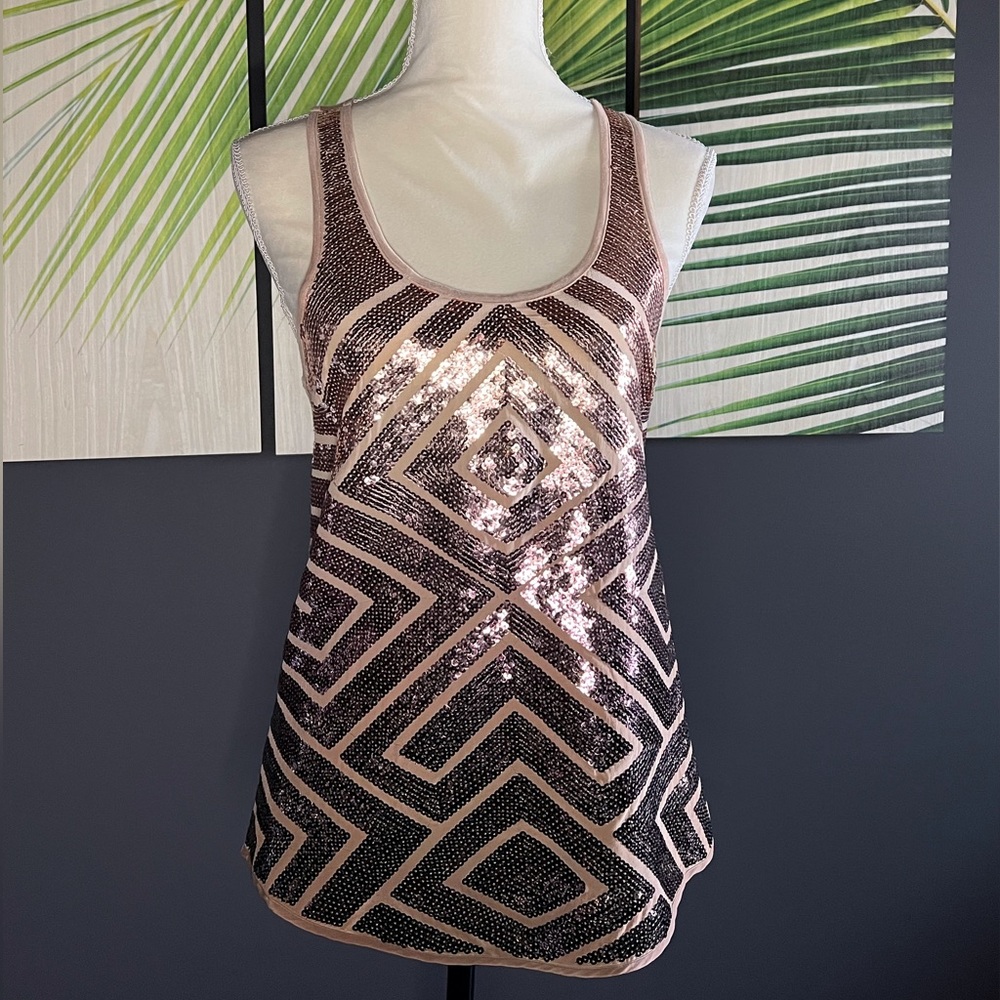 BCBG Max Azria Sequin Tank Top